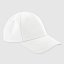 Gorra clásica "Inicial relieve" color blanco